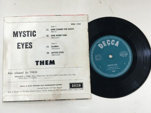 THEM 'MYSTIC EYES', 45 rpm EP Record, c.1964