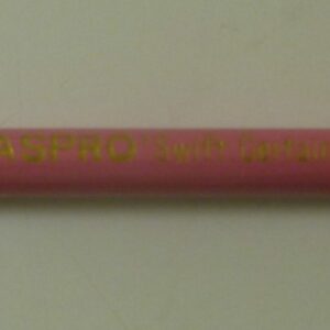 'ASPRO', gold on pink Advertising Pencil