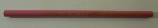 'ASPRO', gold on pink Advertising Pencil