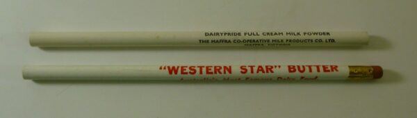 Dairy Products, Advertising Pencil x 2
