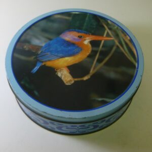 Arnott's 'Kingfisher', blue, 450g. Biscuit Tin, c.1989