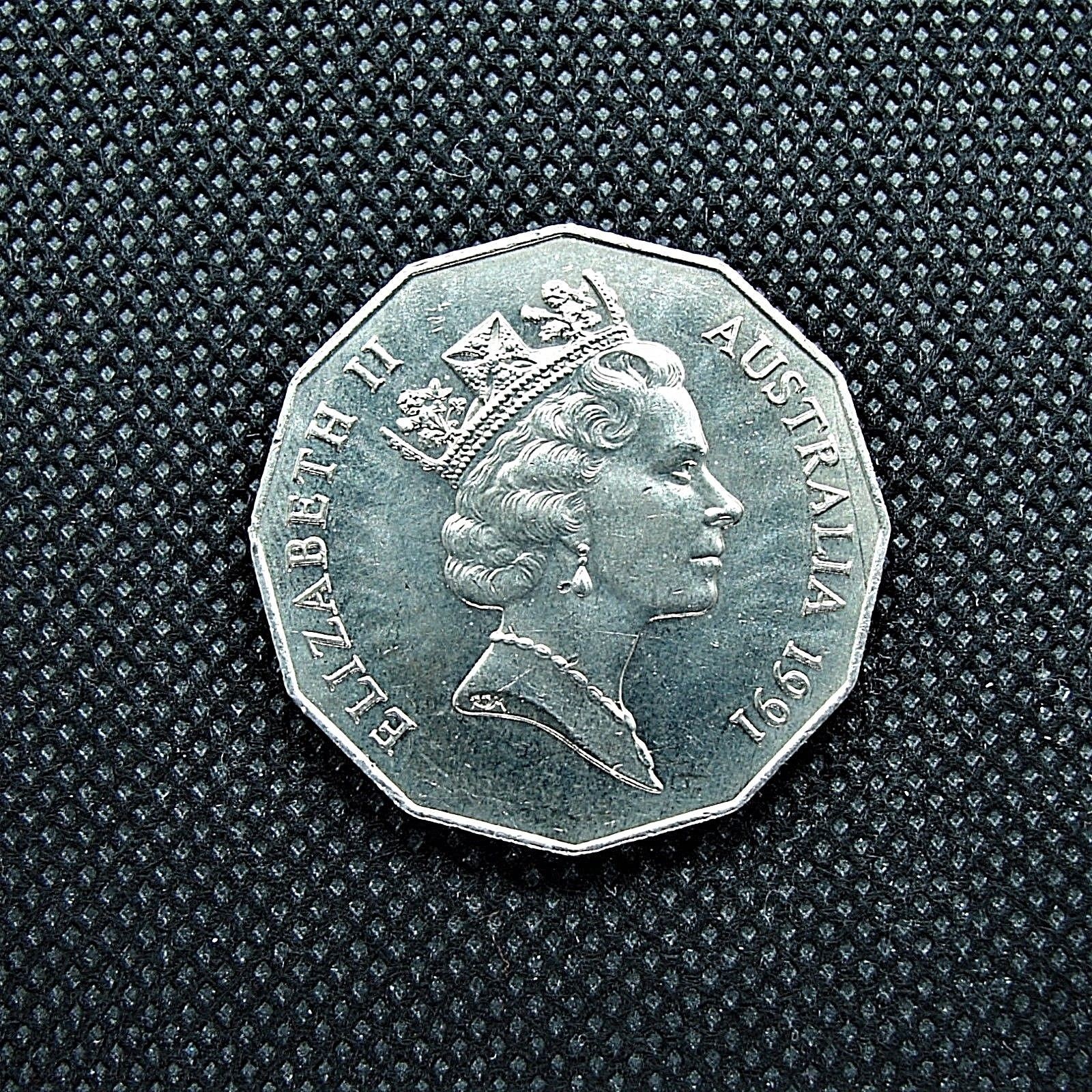 Australian 50c Coin, 'Ram's Head', Commemorating '25th Anniversary of  Decimal Currency', c.1991