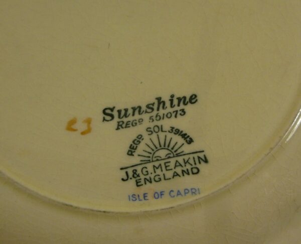 J & G Meakin 'Isle of Capri' Cake Plate, c.1950's