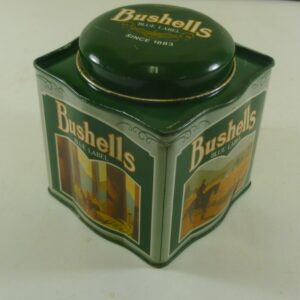 Bushells 'Australian Pastimes', green, 250g. Tea Tin, c.1983