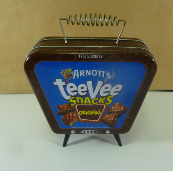 ARNOTT'S 'TeeVee Snacks, 175g. Biscuit Tin, c.2008