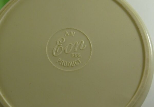 Eon Kitchen Canister set of 3 (Flour, Sugar & Rice), in green on ivory bakelite