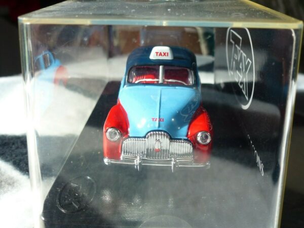 TRAX 'RSL Taxis', 1948 Holden FX Sedan, blue & red model vehicle