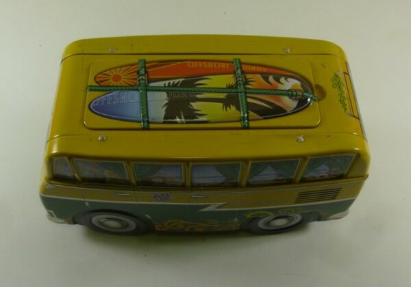AU55IE Surfing Van', yellow & green Candy Tin