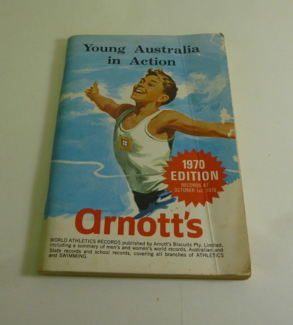 arnott's 'Young Australia in Action', Sports Records Book, c.1970 Edition