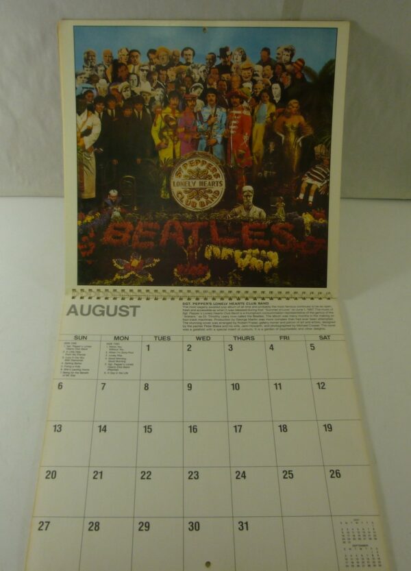 Beatles 'THE BEATLES', 1989 pictorial Calendar, c.1989
