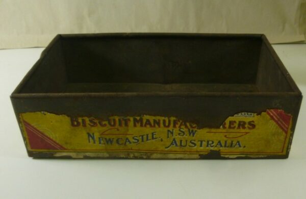 Arnott's 'Selected Afternoon Tea', Newcastle, paper-label, rect. Biscuit Tin