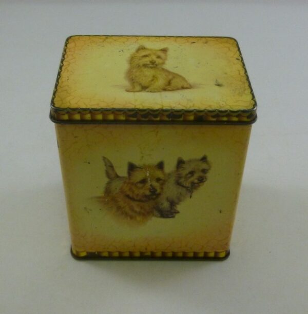 'Scotty Dogs', rectangular Sweets Tin, c.1930's