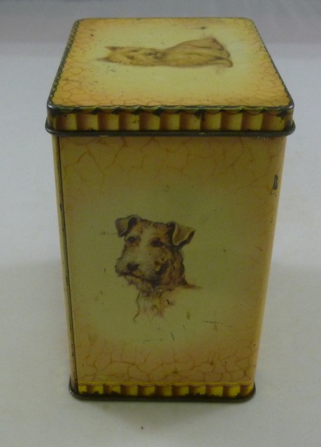 'Scotty Dogs', rectangular Sweets Tin, c.1930's