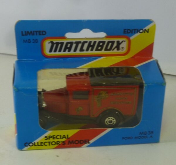 MATCHBOX, 'ARNOTT'S BISCUITS', Ford Model A Van, MB 38, red Model Vehicle