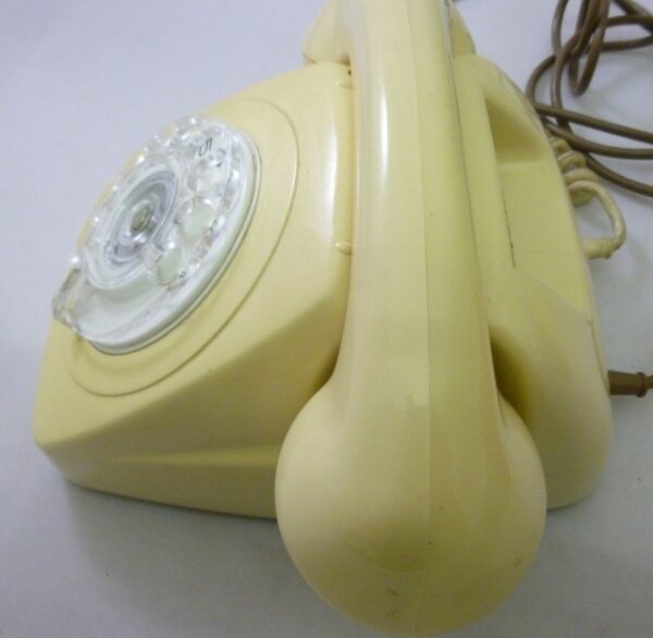 Telephone, Dial, in Retro yellow, c.1960's