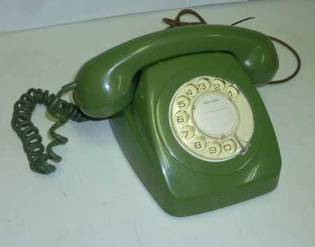 Telephone, Dial, in Retro green, c.1960's
