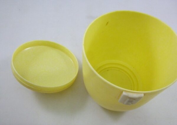 DUPERITE Kitchen Canister (R), in creamy-yellow bakelite, c.1940's