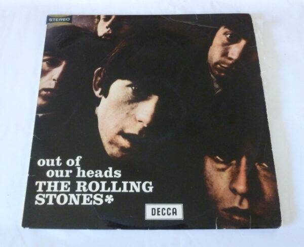 vintage Rolling Stones 'OUT OF OUR HEADS', Stereo LP vinyl Record, AU c.1965