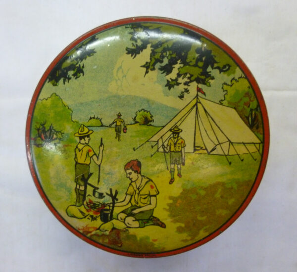 vintage SWALLOW and ARIELL'S. 'Scouting', 3oz. Biscuit Tin, c.1940's - Image 8